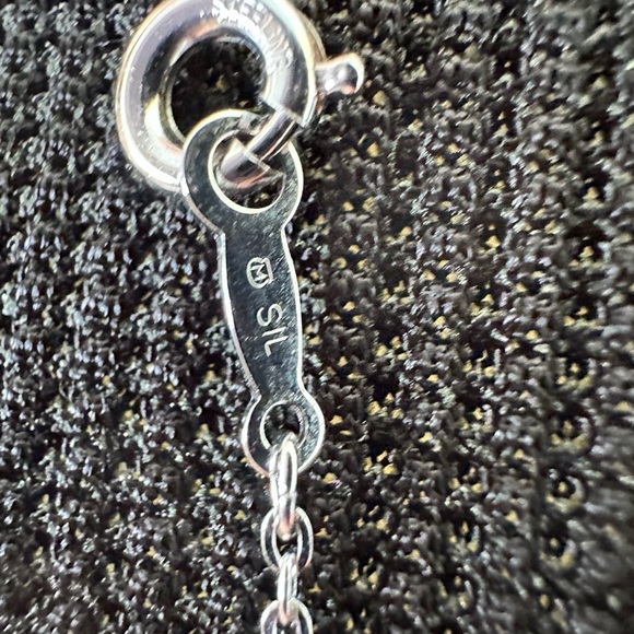 Authentic Mikimoto Pearl and Sterling Silver .925  16 in pendant necklace. - Picture 6 of 8